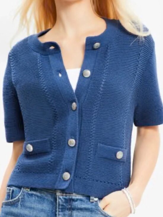 LOFT Sweaters - LOFT short sleeve cardigan